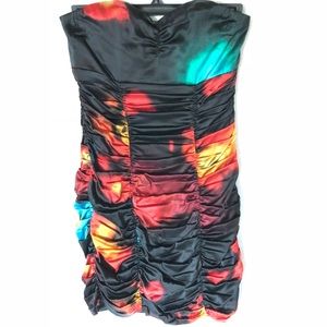 Express Multicolored Cocktail Dress
